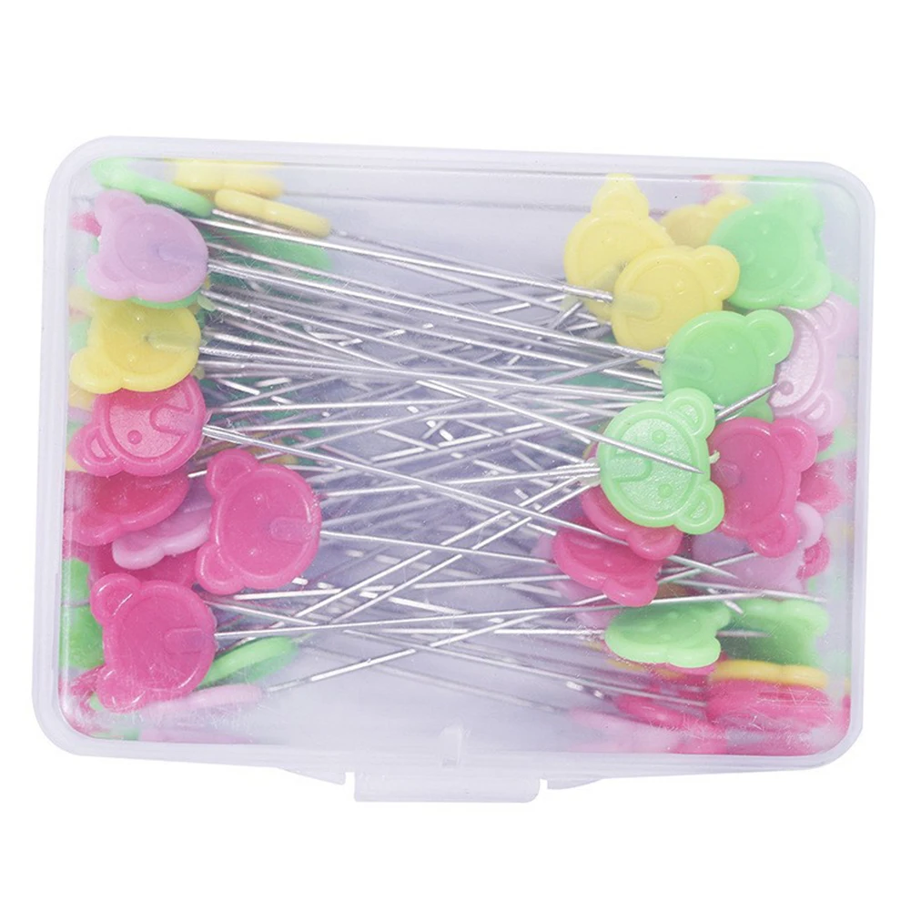 Sewing Pins Needles DIY Craft Embroidery For Dress Making Handmade Multicolor Head Patchwork Push Pins  Sewing