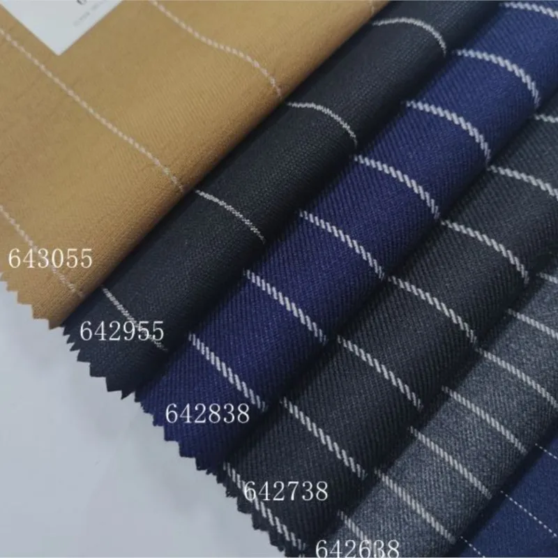 New black wide stripe clothing fabric spring and autumn small skirt suit pants vest professional