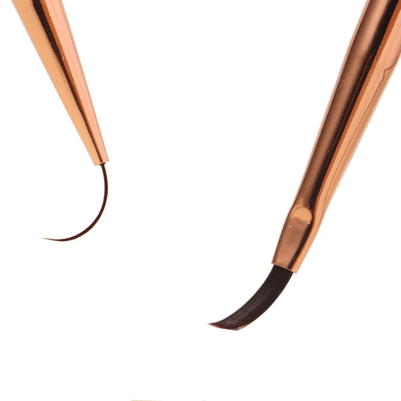 1/2 個透明ハンドルブラシアートライナーマニキュアペイントブラシ Uv ジェルエクステンションビルダー描画ペン