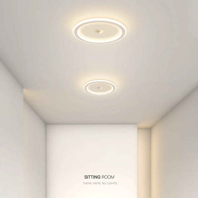 Imagem -03 - Lâmpadas de Teto Led Inteligentes com Sensor Humano Iluminação Doméstica Lâmpada do Corredor Sala de Entrada Corredores Ac85 265v 18w