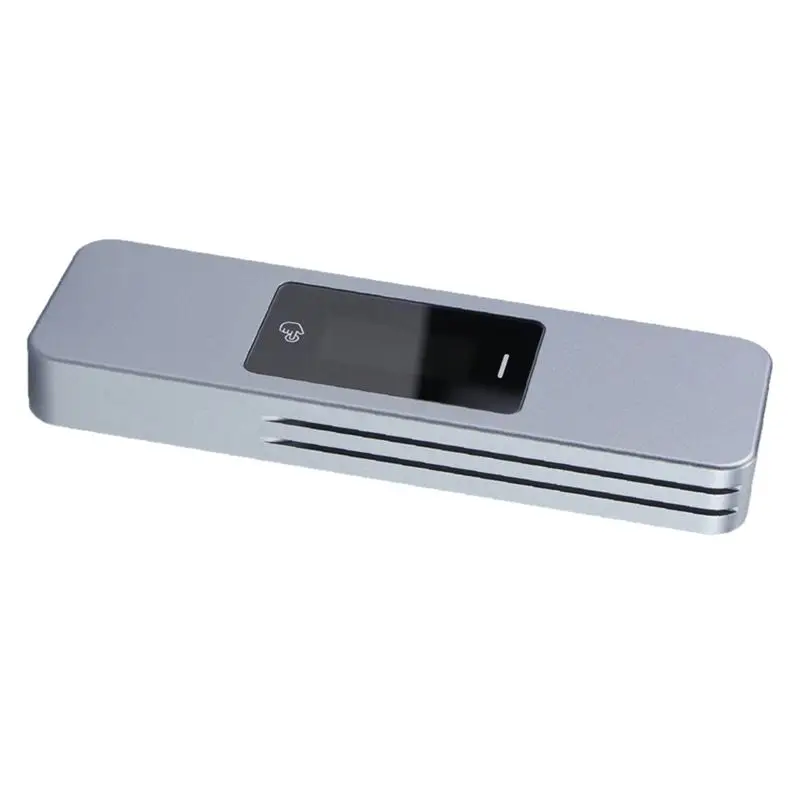 M. 2 Nvme NGFF 10Gbps External SSD HDD Hard Drive Case Hard Disk Box M-Key M. 2 SSD Enclosure With Display Screen