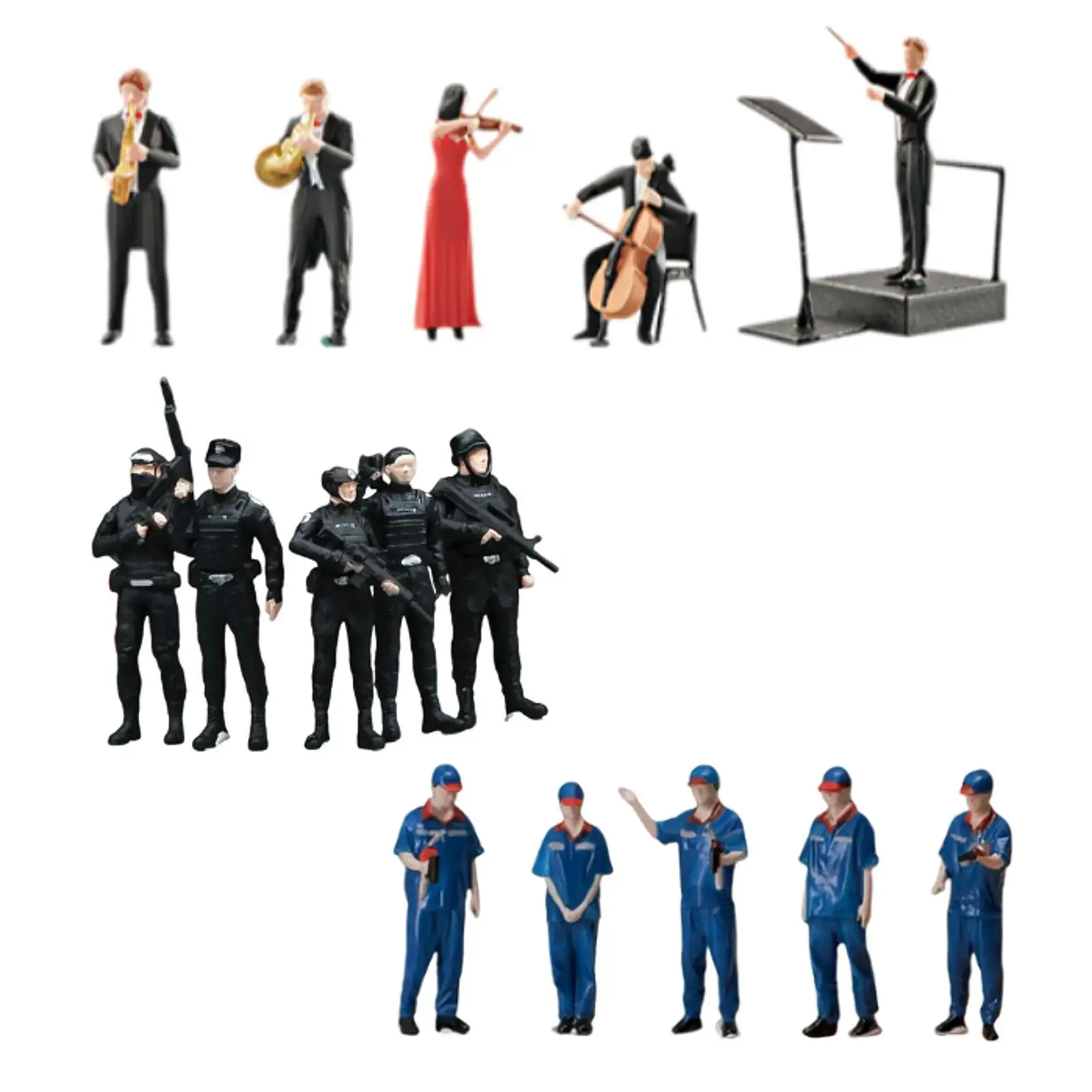

5x 1/64 Scale Miniature Scenes Dollhouse Accessories Layout Props Dioramas