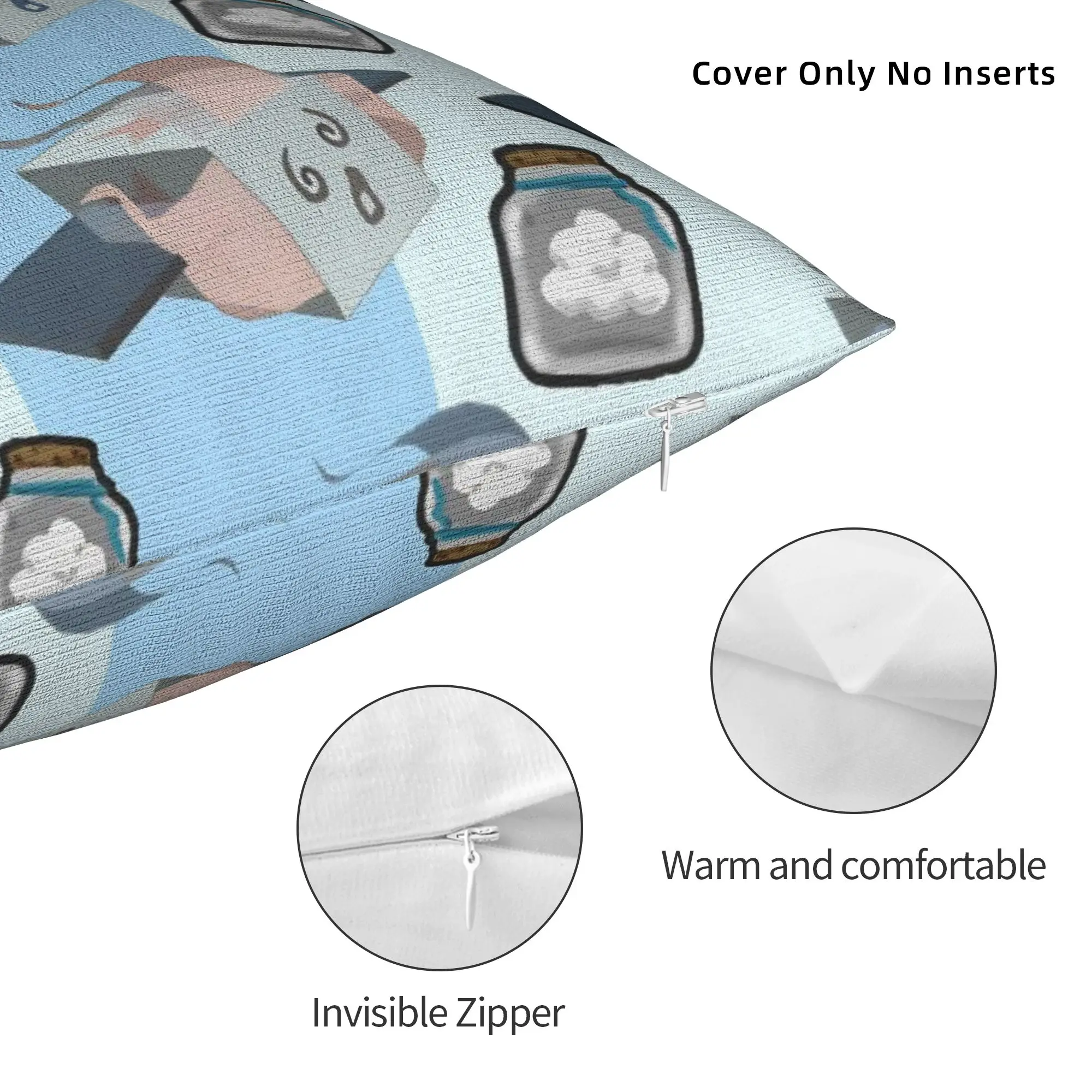 Soft Bee Swarm Simulator BSS Game Pillowcase Polyester Cushion Cover Decor Cartoon Throw Pillow Case Cover Home Zippered