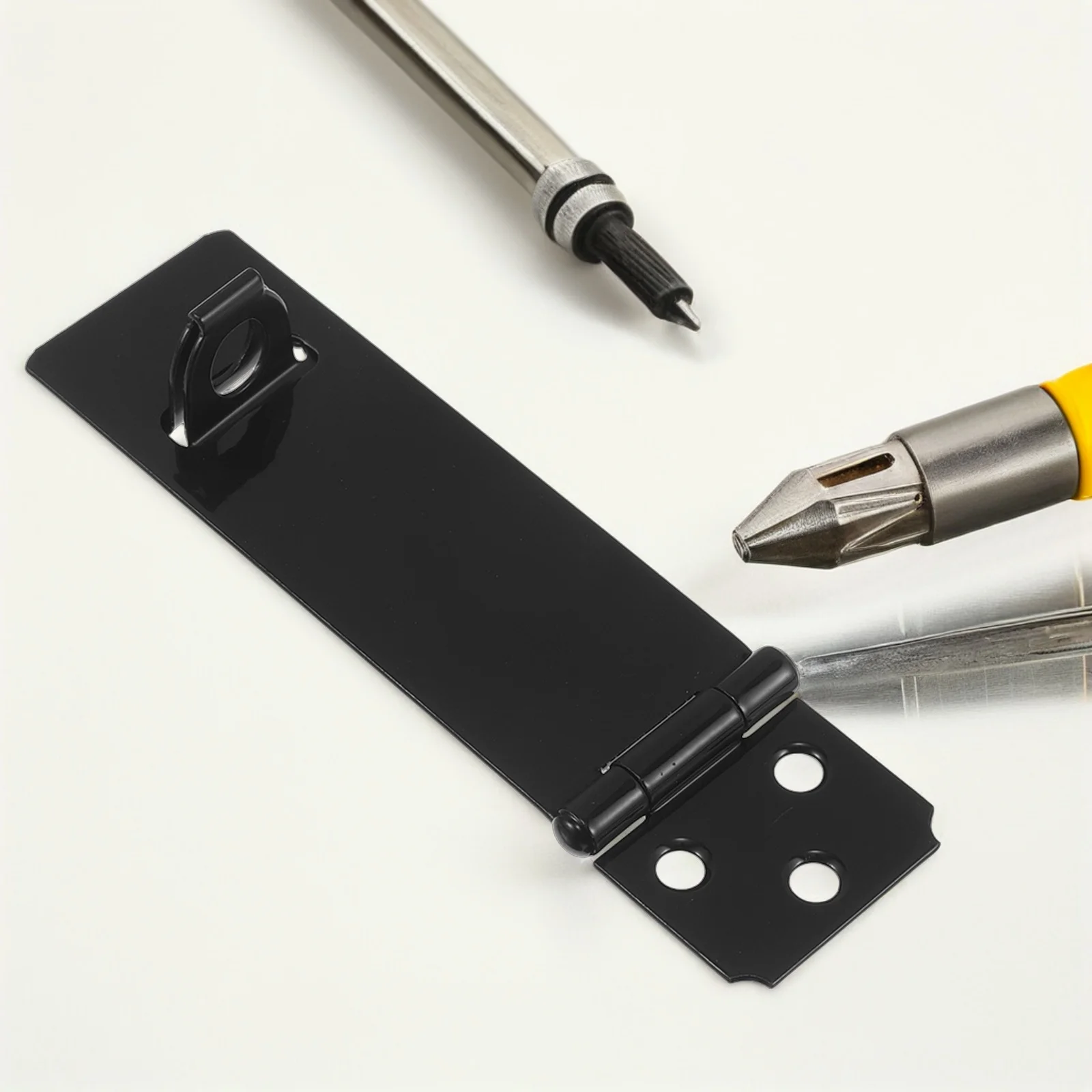 4 مجموعة الثقيلة قفل بمزلاج الباب لخزانة الحظيرة سقيفة بوابة سياج صندوق خشبي قفل غلق بمشبك الأجهزة انزلاق الصيد هوك مشبك معدني #6