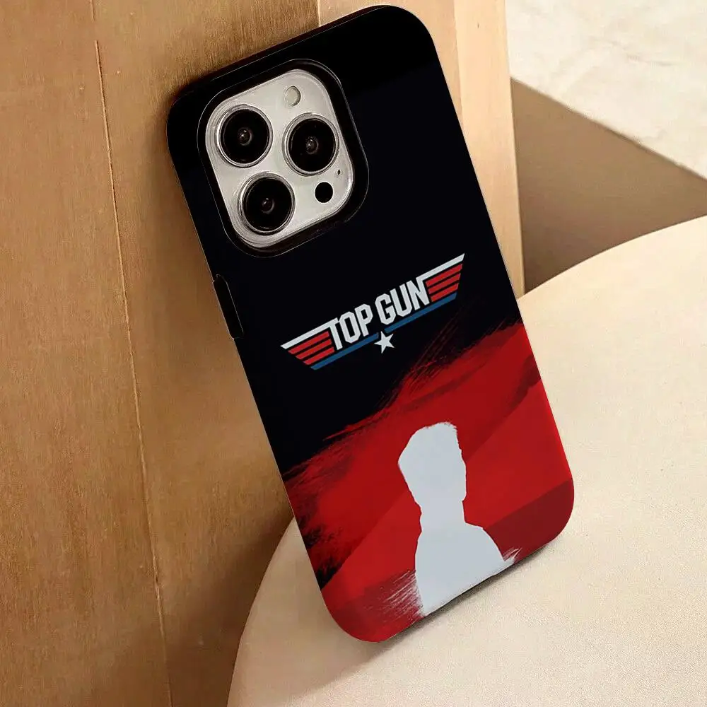 

Верхний чехол для телефона G-Gun Maverick для iPhone 17, 16, 15, 14, 13, 12, Pro Max Plus, глянцевый HD, двухслойная жидкая задняя пленка, твердый корпус