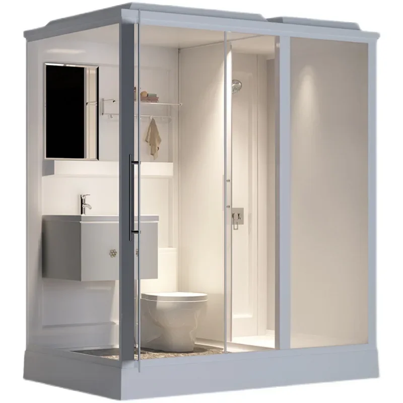 Luxury portable toilet and shower room Prefabricated bathroom Modular shower room with toilet