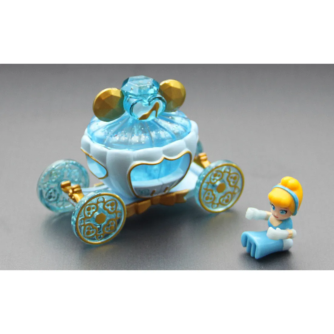 Original TAKARA TOMY Dream Tomica No.179 Disney Motors Jewelry Way Cinderella Pumpkin Carriage Diecast Alloy Model with Opening