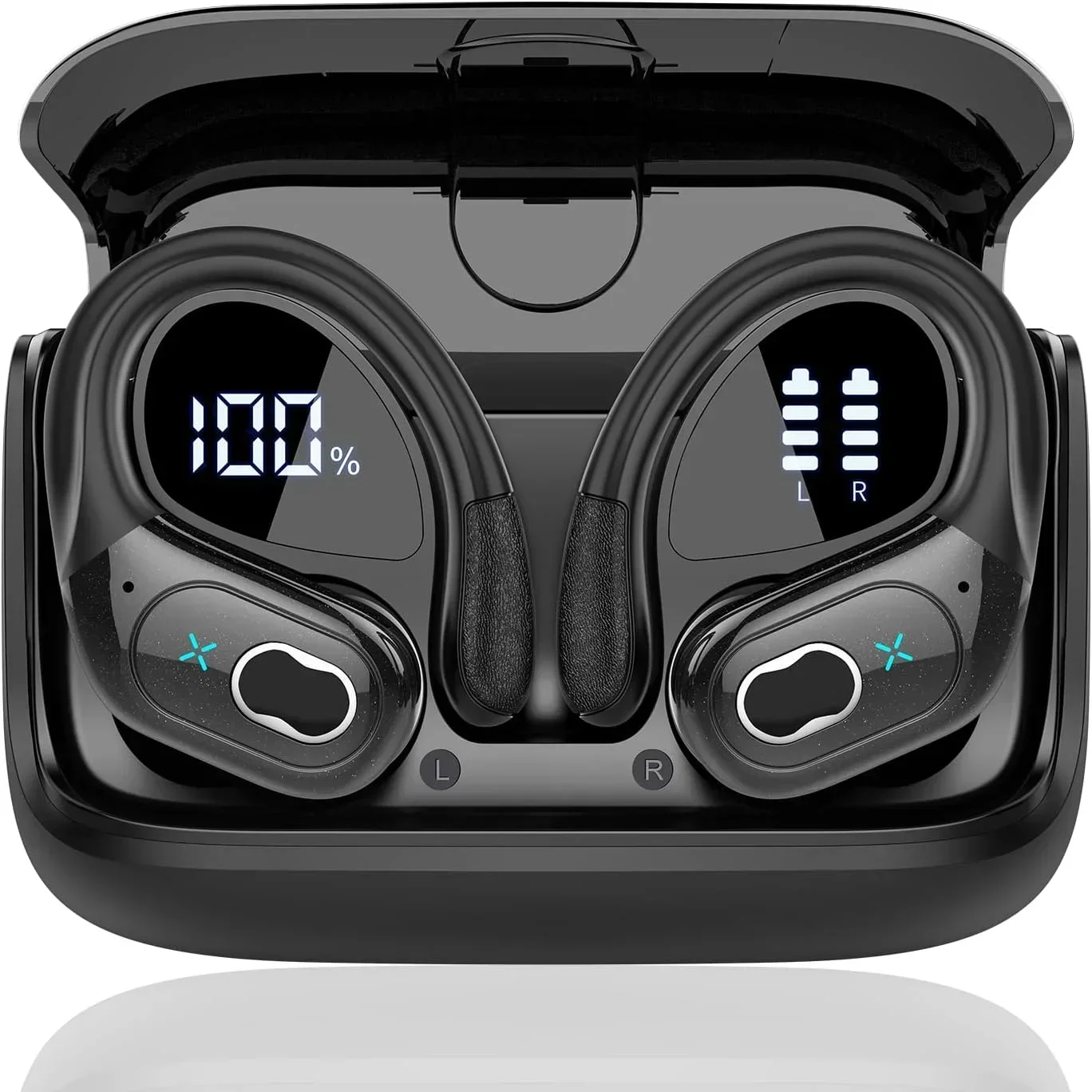 

Sports Earbuds Bluetooth 5.4 HIFI Bass Wireless Headphones LED Touch Hands-free Earphone Noise Cancelling Waterproof Headset