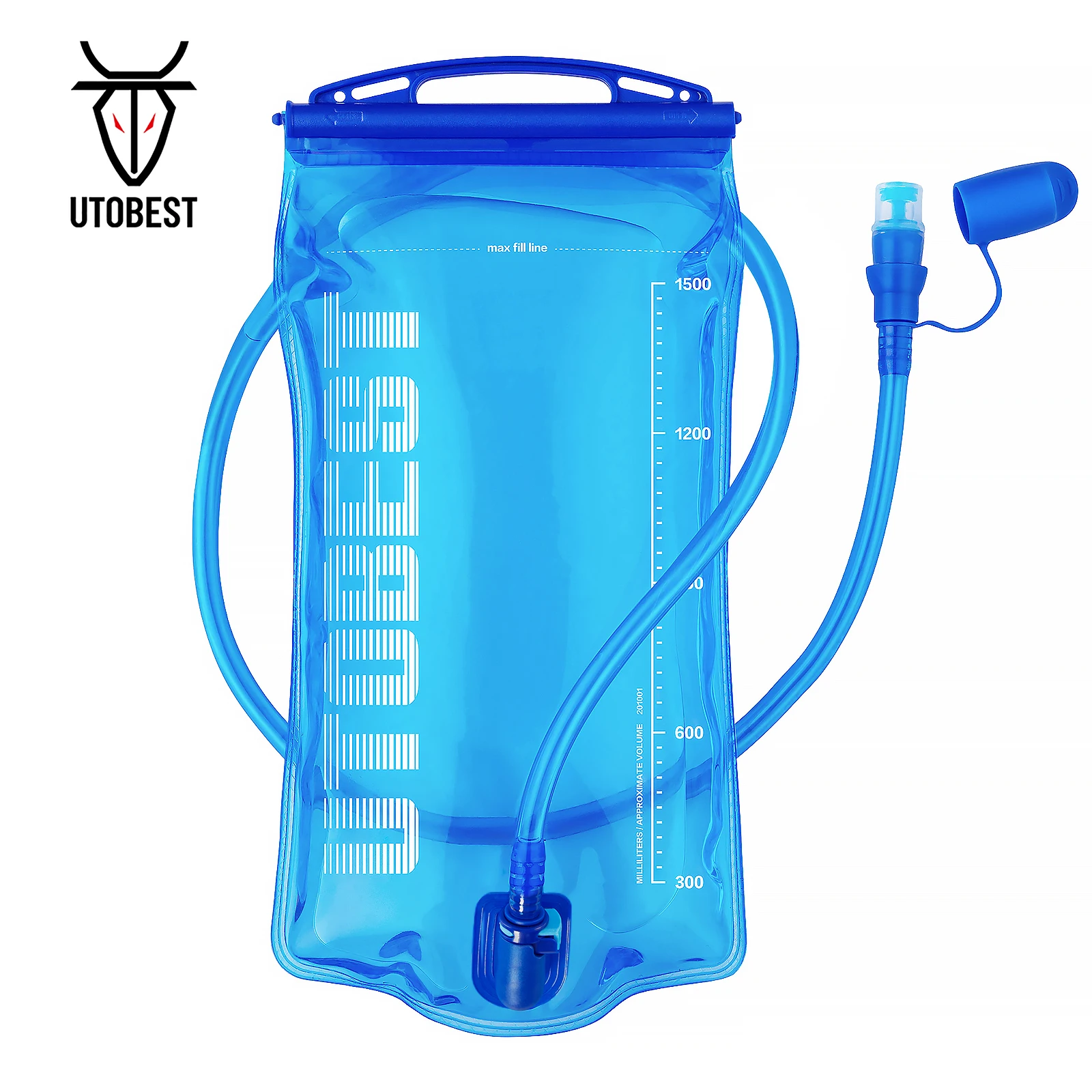 UTOBEST 1L/1.5L/2L/3L Hydration Bladder Water Reservoir Water Bag BPA Free for Running Cycling Hiking