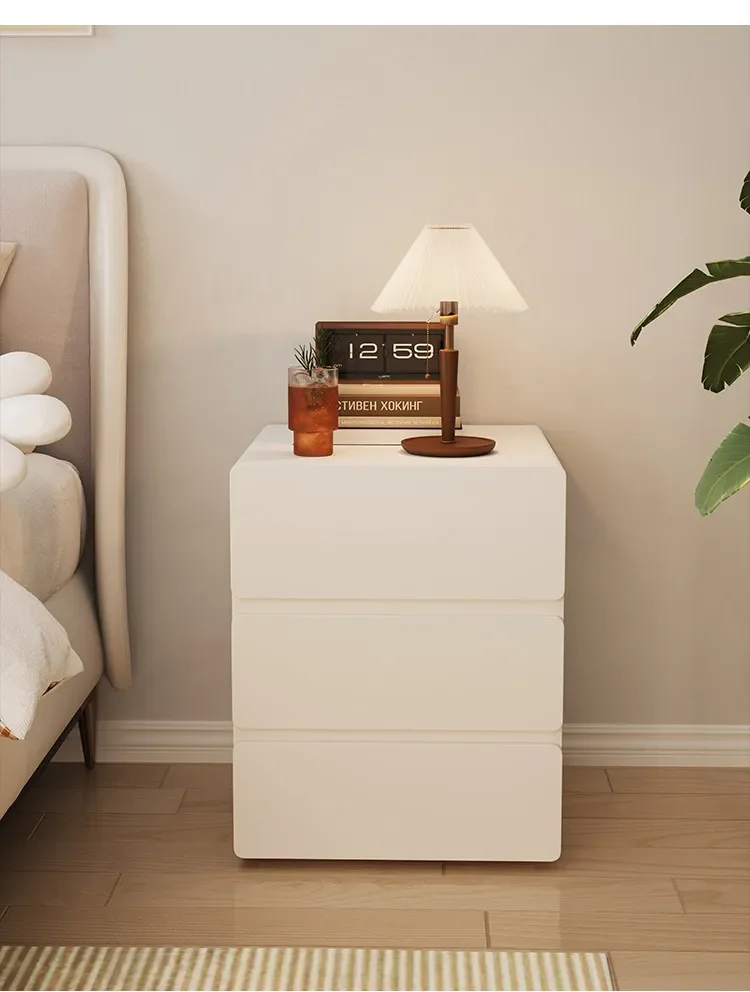 CX cream wind light luxury storage three-layer chest modern small apartment storage bedside table