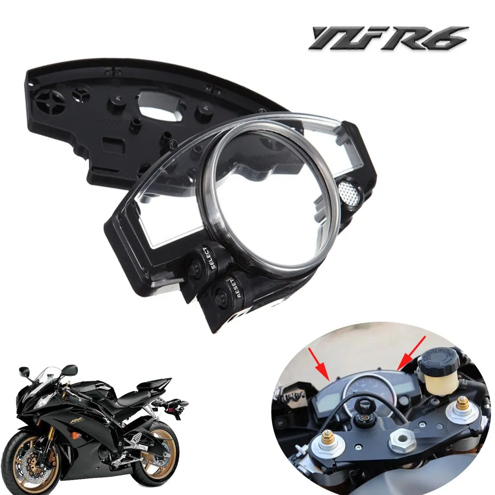 For Yamaha YZF R6 2006-2012 2011 2010 2009 2008 YZFR1 2004 2005 2006 Tachometer Odometer Speedometer Steering Meter Housing