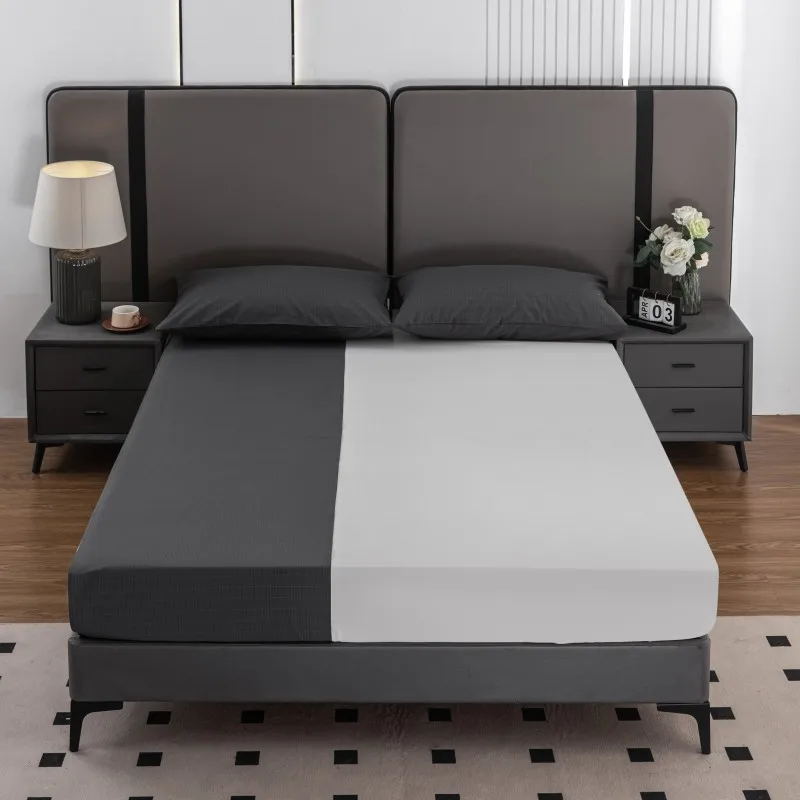 

Grounding Earthing Silver Fiber Bed Sheet 210*250 cm Black Premium color pure cotton with silver yard fiber benefit health