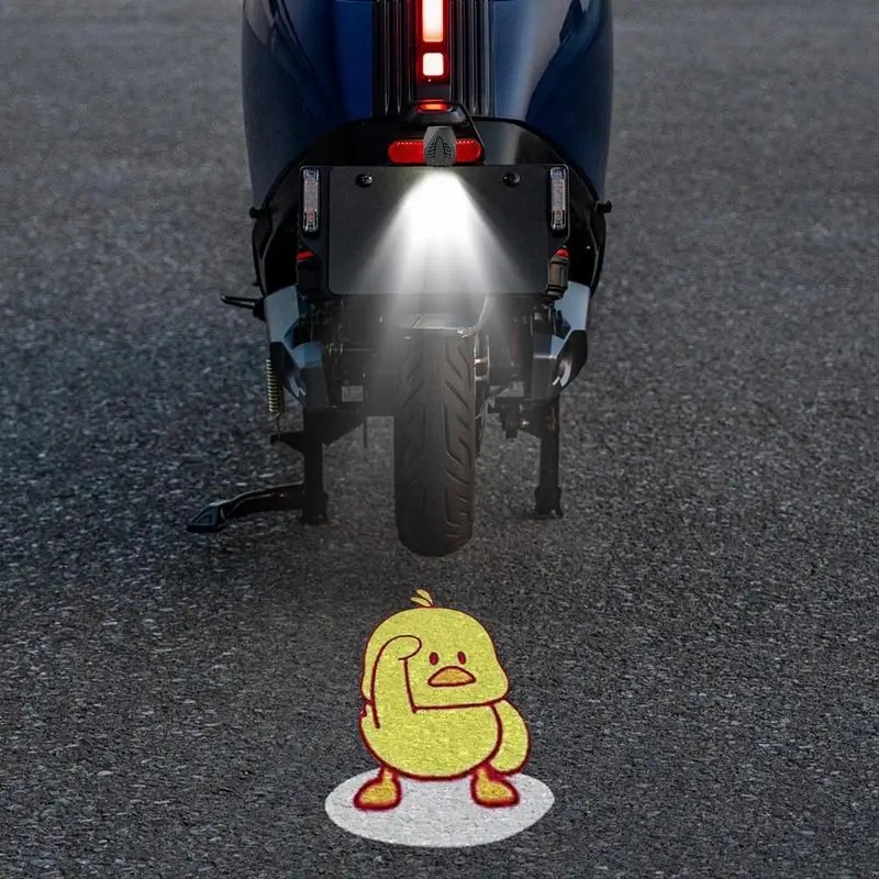 Logo Laser Projector Cartoon USB Rechargeable Projector Light Additional Motorcycle Headlamp Lighthouse  Projector Lens Driving