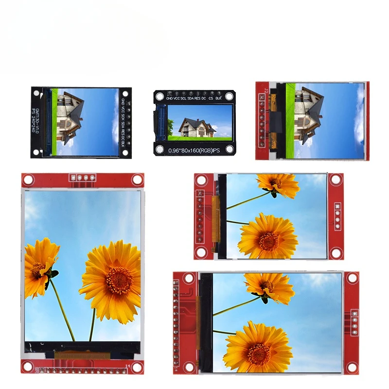 Tft Display 0.96/1.3/1.44/1.8/2.4/2.8/3.5 Inch Tft Full Color Screen Lcd Module St7735 Ili9341 Driver Interface Spi Voor Arduino