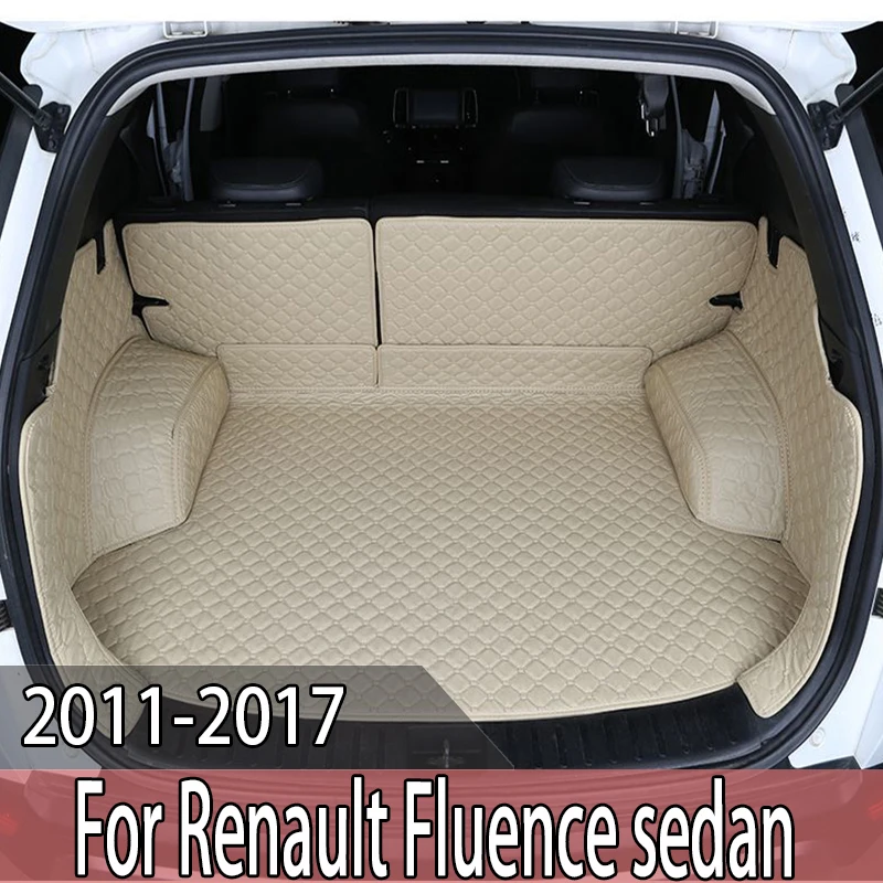 High Side Custom Car trunk mat Gor Renault Fluence sedan 2011 2012 2013 2014 2015 2016 2017 cargo liner carpet interior cover