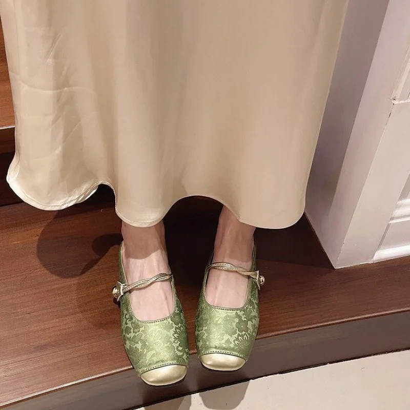 

2025 Spring Autumn Mary Jane Flats for Women | Slip-On Soft Sole & Vintage Slingback Design | Casual Shoes