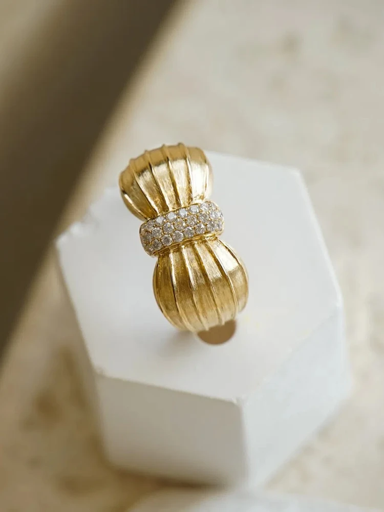 

Женское кольцо из стерлингового серебра 925 пробы, кольцо с бантом и цирконием, роскошные украшения для женщин, повседневная одежда, подарки для праздничной вечеринки