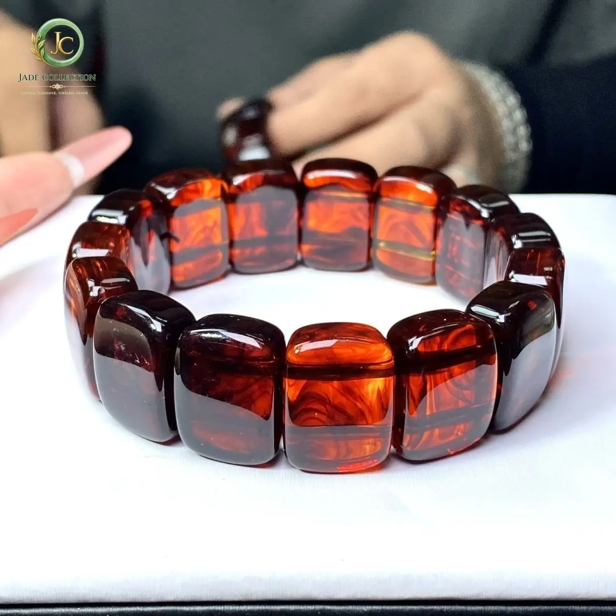 Natural Red Amber Bangle Wide Bracelet Men Women Healing Gemstone Fine Jewelry  Genuine Baltic Blood Amber Bracelets Ladies Gift