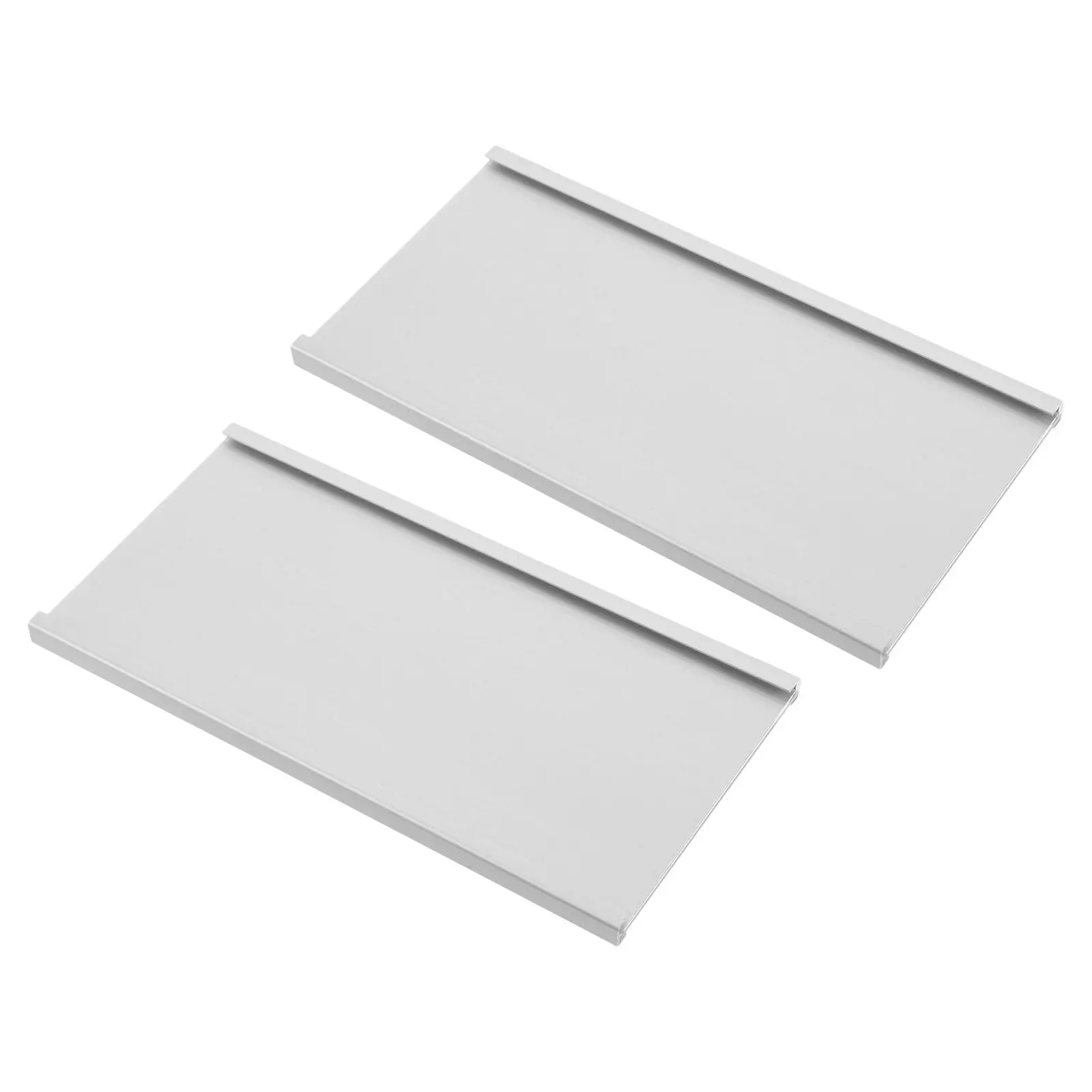 

2Pcs Aluminum Alloy Nameplate Holder for Office Desk Workstation Classroom Door Wall Metal Desk Name Plate Holder Scratch