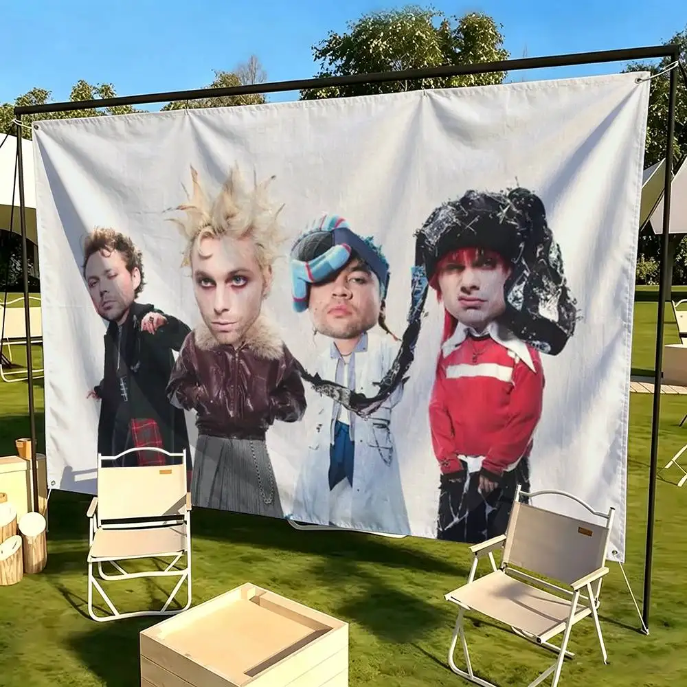5-Seconds of S-Summers 5SOS  Flags Wall Hanging Tapestry Outdoor Garage Room Decorative flag Background Blanket