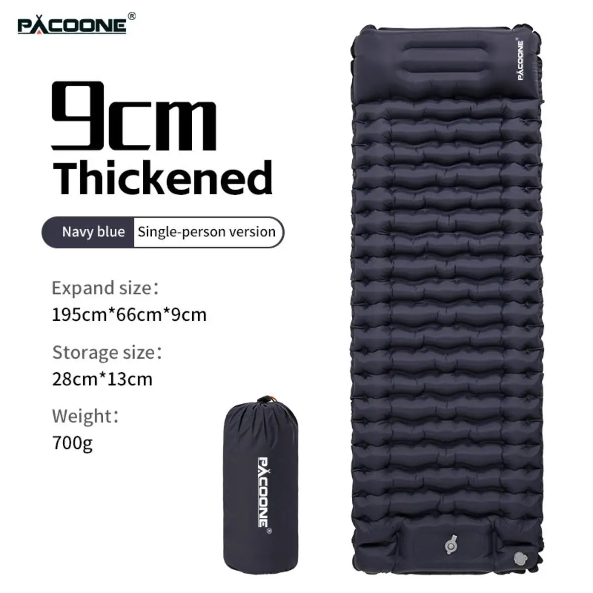 

T07 Widened Inflatable Mattress, Lightweight and Portable Outdoor Inflatable Mattress, Moisture proof Camping Wagon, Nap Time Camping Inflatable Sleeping Pad