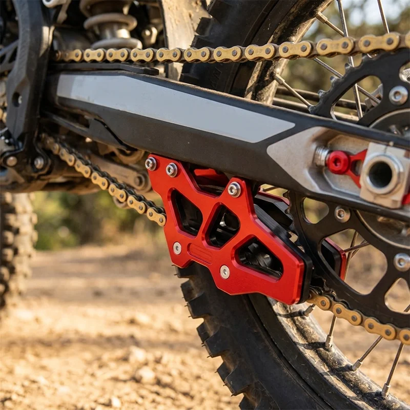 Rot Eloxierte CNC-Kettenführun – Motorcycle Parts Chain Bewertung und Preis