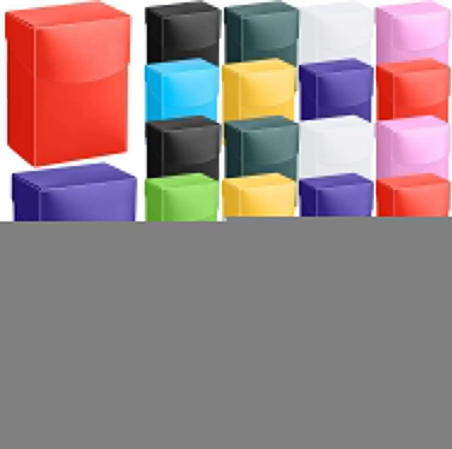 

Набор коробок для карт с разделителями: 20 коробок для коллекционных карт с 20 разделителями, органайзер для хранения игровых карт