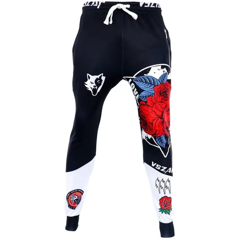 VSZAP Rose Training Sports Pants Boxing Outdoor Pants MMA Fighting Running Jujutsu Clothing Series