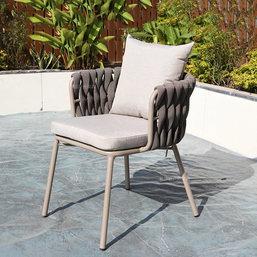 Set di mobili da esterno di lusso mobili da giardino da pranzo in stile italiano set da esterno unico componibile Lounge Mueble Jardin Furniture