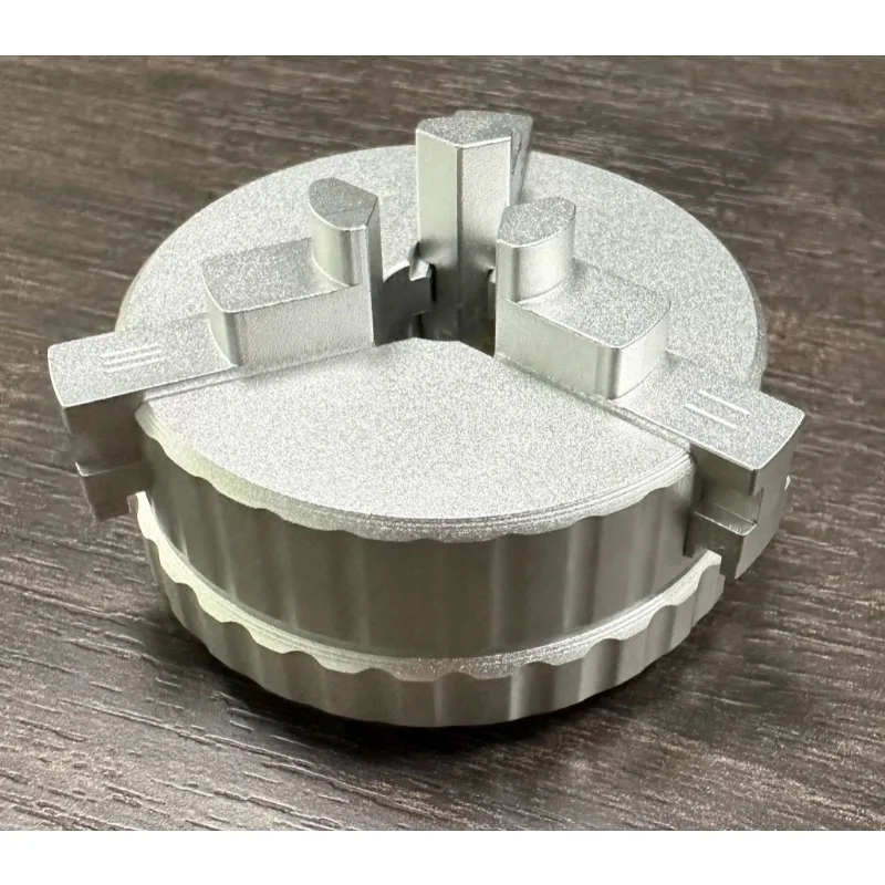 High Precision Bench Vise 3 Jaw Chuck Aluminum Clamp, Manual Industrial Tool For Watch Repair Drilling