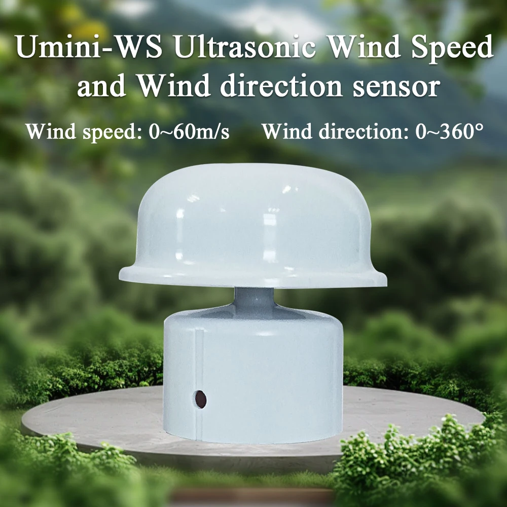 مستشعر اتجاه سرعة الرياح بالموجات فوق الصوتية الصغيرة 0-60 متر/الثانية محطة الطقس 360 درجة أداة الأرصاد الجوية تيار مستمر 5-12 فولت الارسال