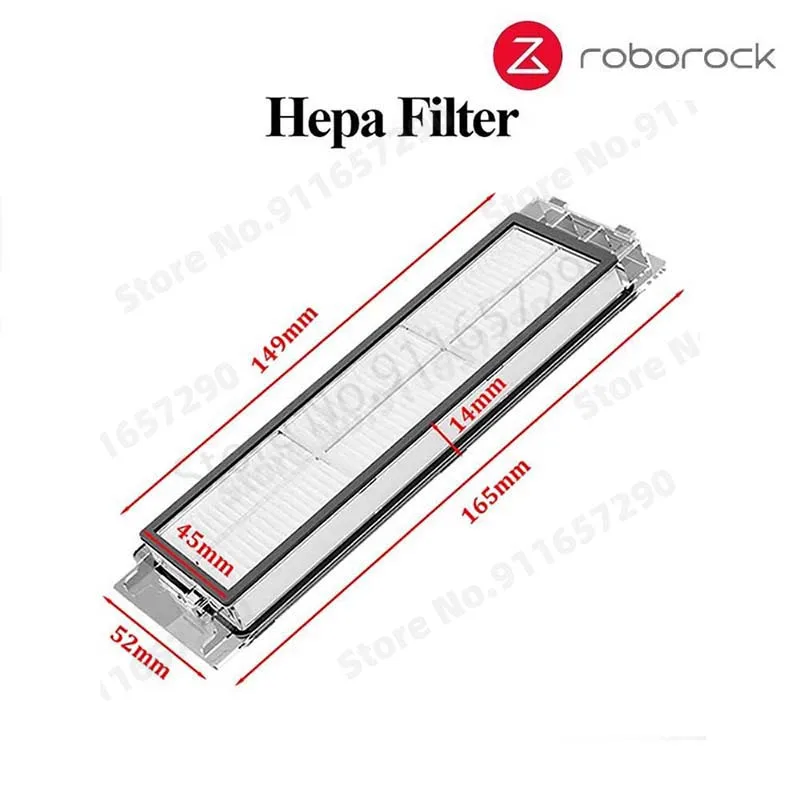 ใหม่ Roborock S50 S5 Max S6 MaxV อะไหล่ล้างทำความสะอาดได้ Mop ผ้า HEPA กรองด้านข้าง/แปรงหลักหุ่นยนต์อะไหล่เครื่องดูดฝุ่น