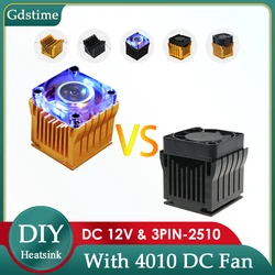 Diy Aluminium Northbridge Heatsink Cooler Moederbord Radiator W/4Cm Ventilator Voor Pc Computer Case Zuid North Bridge Chipset cooling