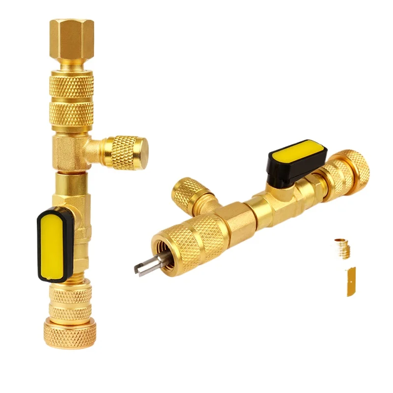 

Air Conditioner Valve Core Valve Needle Quick Replacement Removal Tool Air Conditioner Maintenance Wrench No Refrigerant Snow