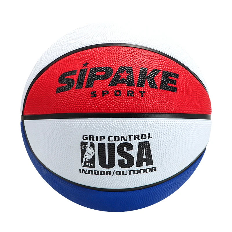 SIPAKE Taglia 4 taglia 5 Pallacanestro in gomma resistente all'usura Palla da allenamento per interni ed esterni Pallacanestro da competizione antiscivolo
