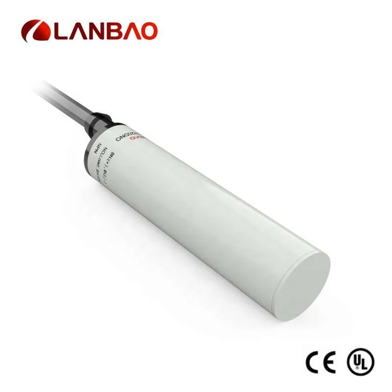 LANBAO 10...30VDC IP67 Smooth Plastic Flush 10mm Capacitive Proximity Sensor