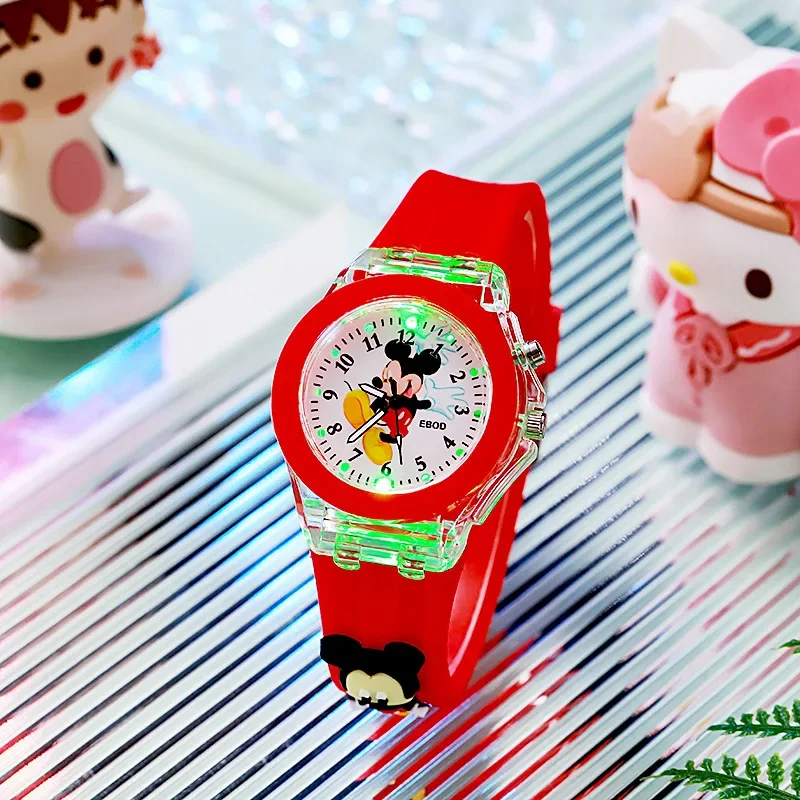 hot selling Disney series luminous student children's watch Iron Man silicone LED watch doll watch creative gift birthday gift