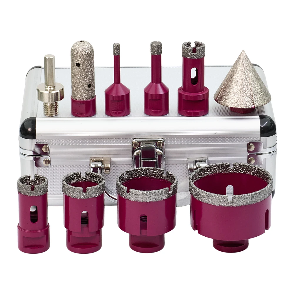 

FORGE Vacuum Brazed Drill Bit Kit Diamond Tools Set for Efficient Tile Drilling