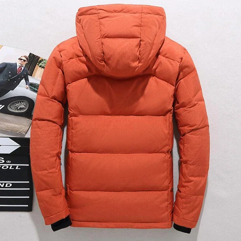 -20 Độ Xuống Áo Khoác Nam Mùa Đông Parkas Nam Trắng Vịt Xuống Áo Khoác Có Mũ Trùm Đầu Ngoài Trời Dày Ấm Lót Tuyết Áo Khoác đầm Oversize M-4XL