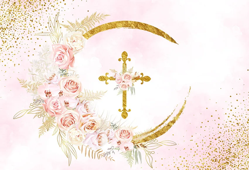 Mehofond-男の子と女の子のためのユニセックストラージバナー,ピンクとブルーの写真付きゴールドの装飾ジュエリー