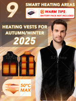 9 Areas Heated Vest Men Women Electric Self Heating USB Vest Outdoor Veste Warm Heated Jacket Winter Bodywarme
