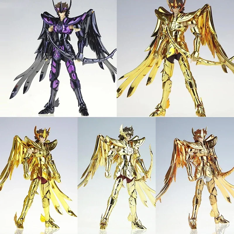 [En stock] MST Saint Seiya Myth Cloth EXM Sagitario Aiolos con cabeza de Pegaso 24K/OCE/figura de acción de Caballeros del zodiaco de oro oscuro