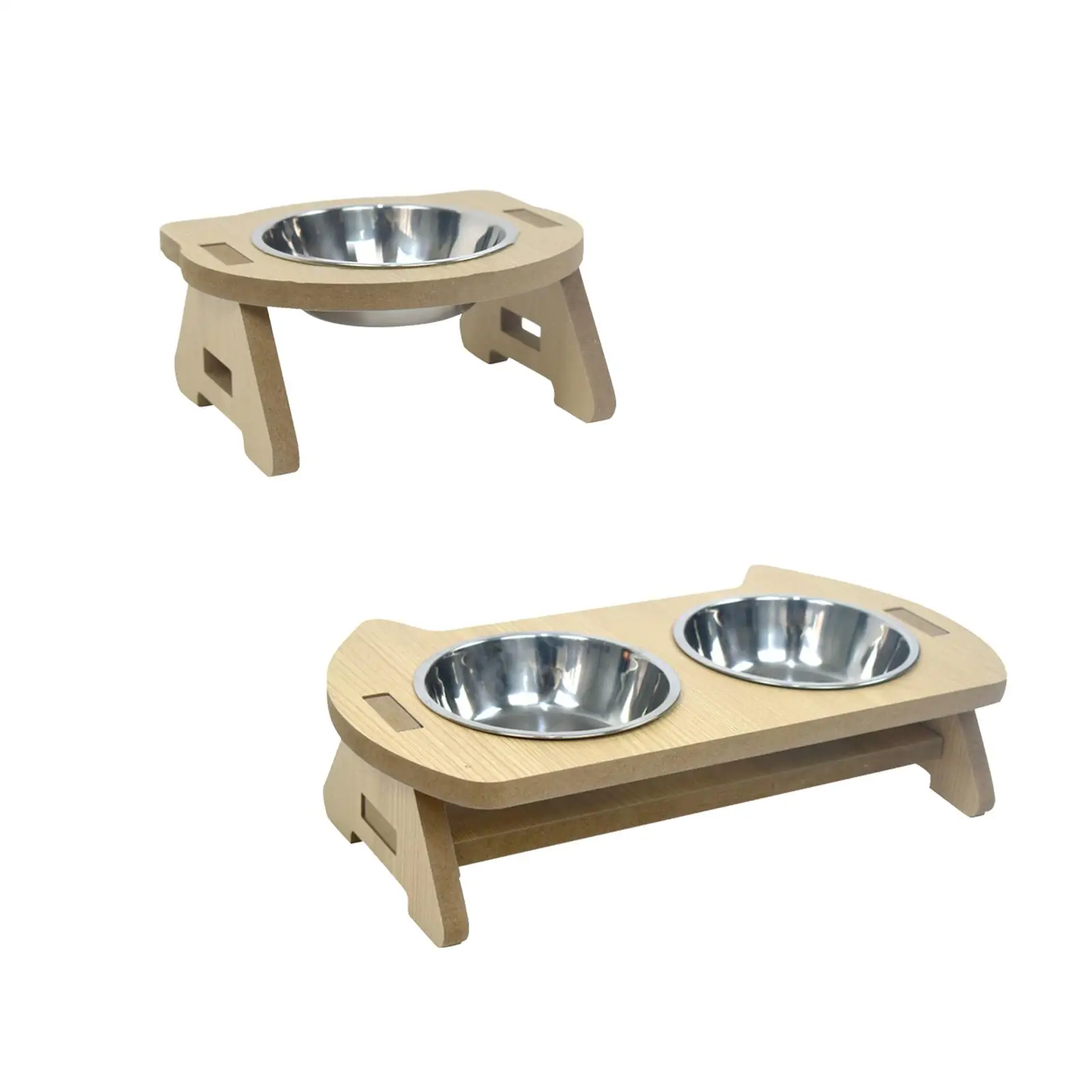 Cat Bowl No Spill Stainless Steel Raised Non Slip Pets Dish Feeding Bowl for Cats and Puppy Small Medium Large Dogs and Pets