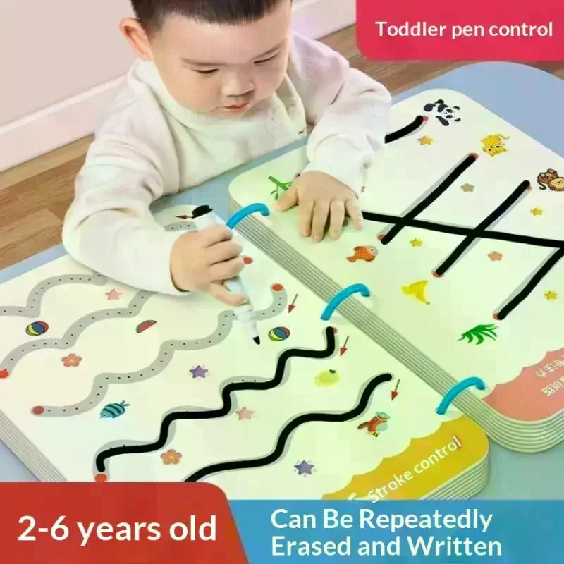 144Pages Tracing Book For Kids Erasable Coloring Book Writing Practice Workbook School Season Deal