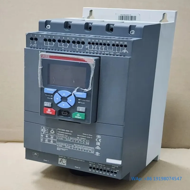 

PSTX6060070 1SFA898106R7000 30KW Soft Starter for Motors