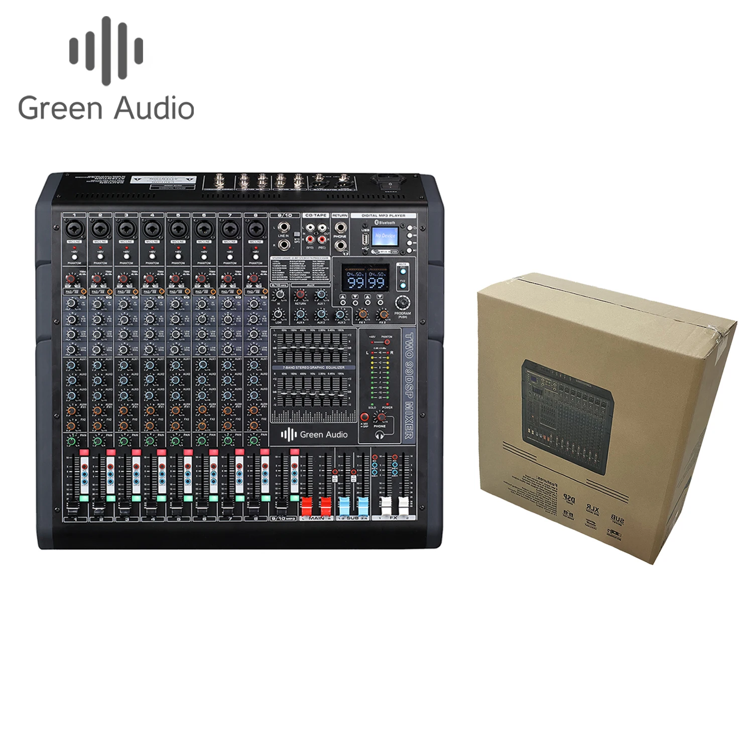 Mixer Audio GAX-TF10 dengan Perangkat Reverb Effect untuk Ruang Siaran Rekaman Sekolah