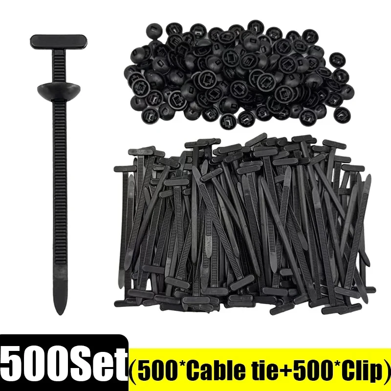 Universele Nylon Kabelbinder Gesp Auto Fastener Schroef Vervanging Clip Auto Spatbord Kofferbak Motor Guard Panel Draadbeheer Veilig