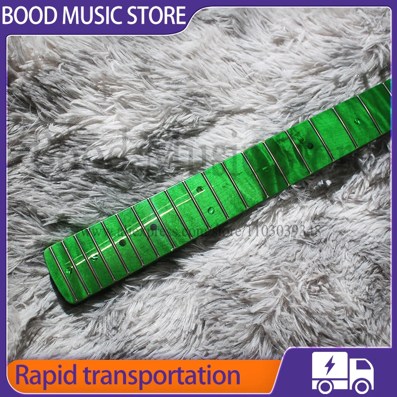 AAAAAA Green Fend ST Electric Guitar Neck Flame North American Maple Wood DIY High-end Guitar Neck