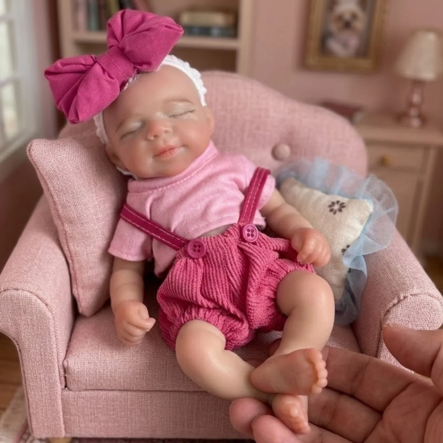 

Кукла-реборн OtardDolls 20 см (8 дюймов) из силикона, девочка Паскаль - реалистичная моющаяся игрушка-новорожденный, коллекционный подарок для детей