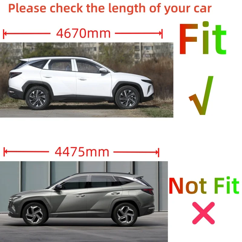 For Hyundai Tucson L 2021-2024 Cars Accessories Window Visor Rain Sun Guard Window Vent Deflector Weathershield Awnings Shelter view 3